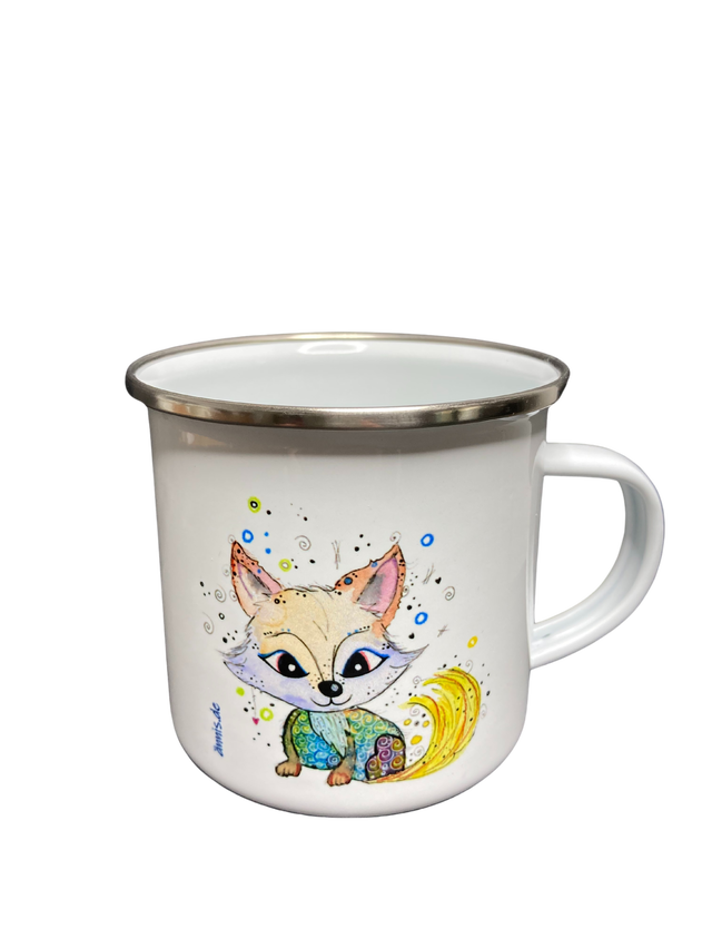 Emailletasse "Fuchs"