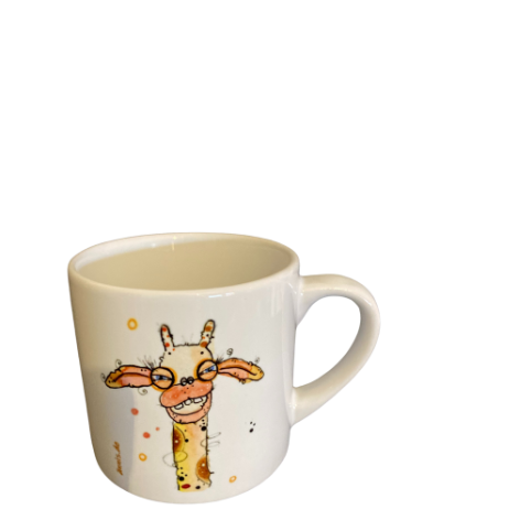 Keramiktasse "Grinse-Giraffe"