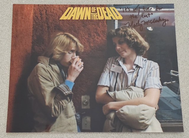 Molly McCloskey Autograph (as Lovely Woman at WGON - TV from Dawn of the Dead)