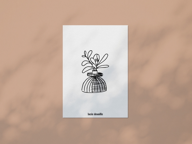 Carte postale - Collection vase