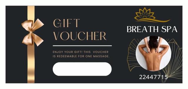 GIFT VOUCHER BREATH BODY MASSAGE 80 MINS 