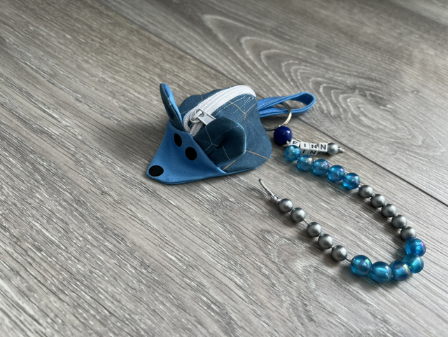 Rechenmaus mit Namen passend zur Schultasche