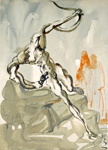 Salvador Dalí, Divina Commedia, inferno 24