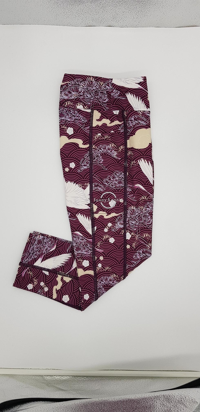 Birds Wine Running and Yoga Leggings