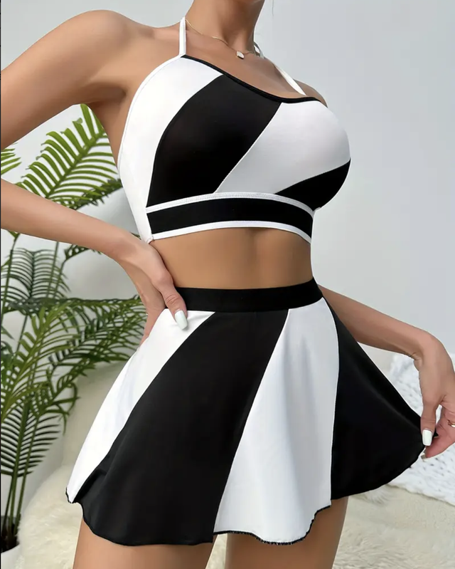 ensemble blanc et noir