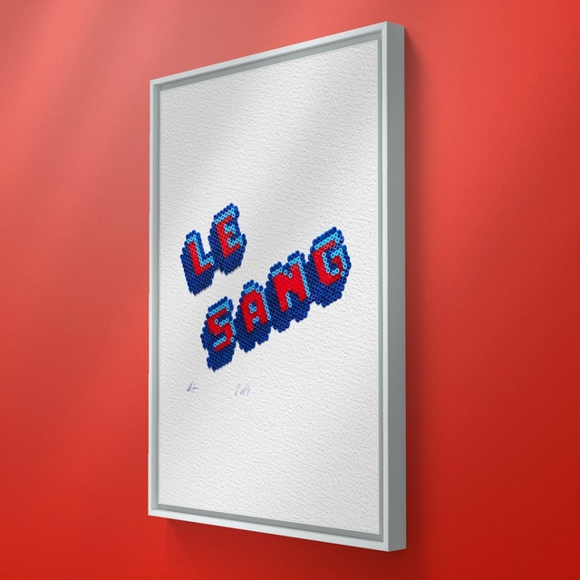 Affiche Le Sang pixel art