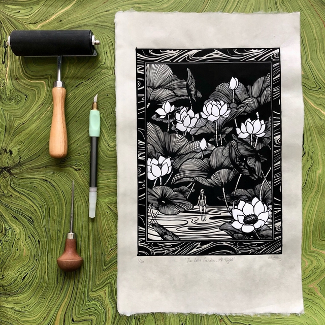 The Lotus Garden, At Night (Limited edition)