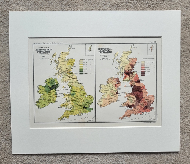 British Isles - Agricultural & Industrial Population