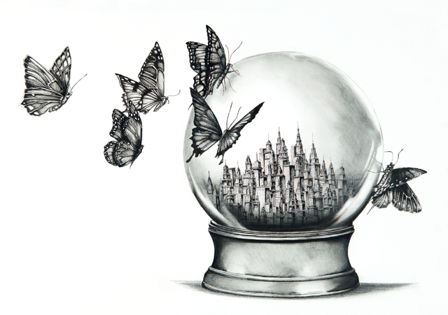 Papillons & Globe - Edition Art