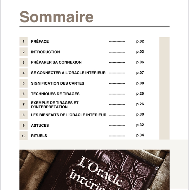 E-Book voyage à travers l’Oracle Intérieur