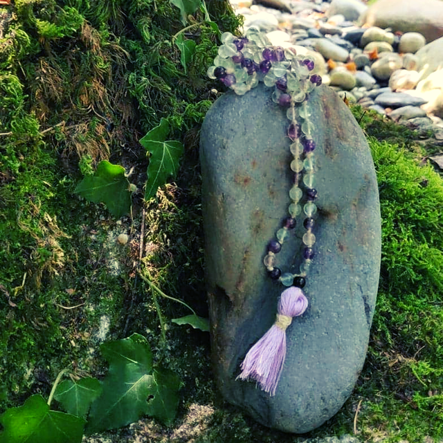 Fluorite Malas 108 perles 6 mm