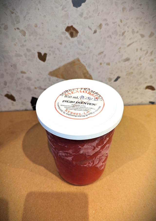 Framboos / Framblij Sorbet (vegan)