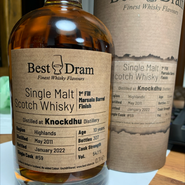 Knockdhu  2011/2022 1st fill Marsala Barrel Finish 