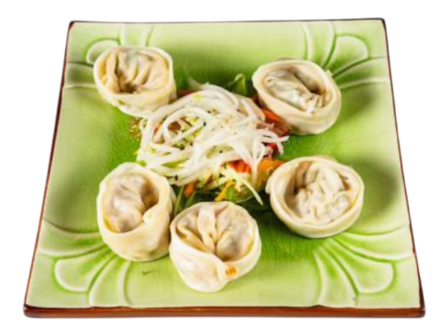 022.1 Gedämpfte Teigtaschen Veggie (5 Stück)