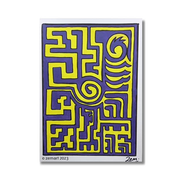 Dessin #045, Série Labyrinthe