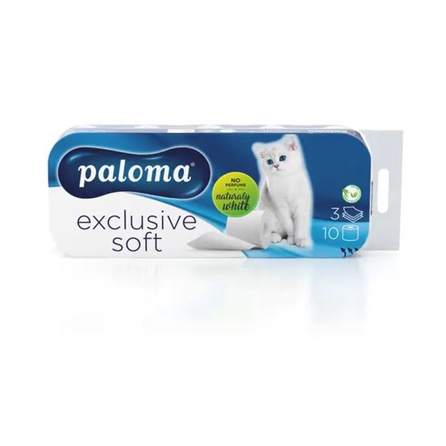 PALOMA Exclusive Toaletný papier 3-vrstvový 10 roliek