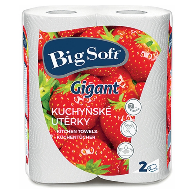 Big Soft Gigant Papierové kuchynské utierky kotúče 1x2 ks