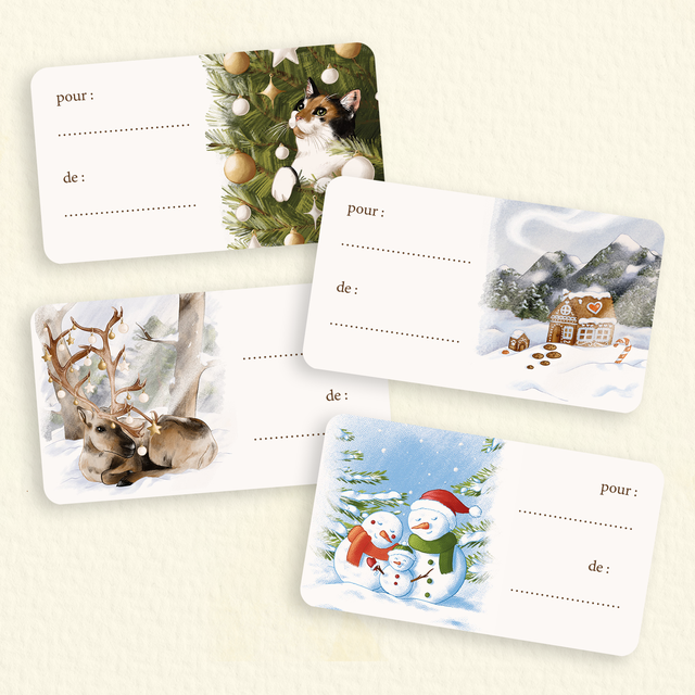 Etiquettes Cadeau Noël