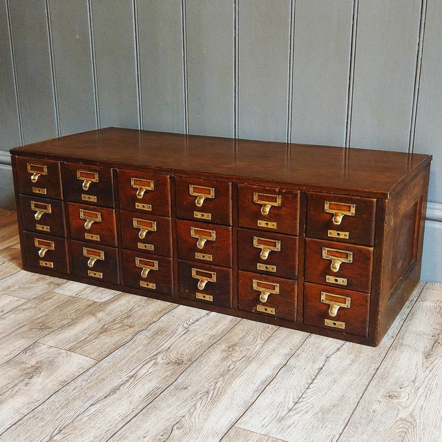 Oak Library Drawers SOLD!