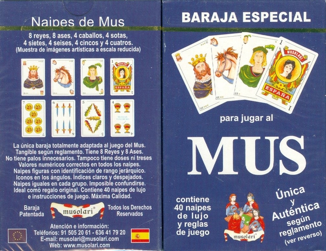 Baraja especial para el juego de mus