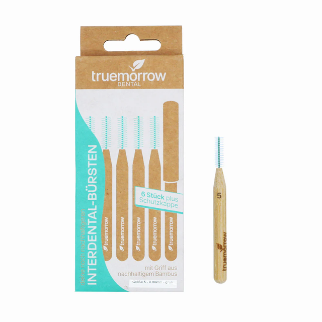 Truemorrow Interdentalbürsten (6 Stück) 5 (0.80 mm)  grün