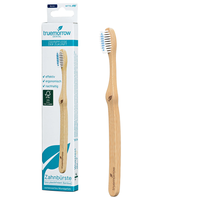 Truemorrow Bambus-Zahnbürste Weiß / Weich