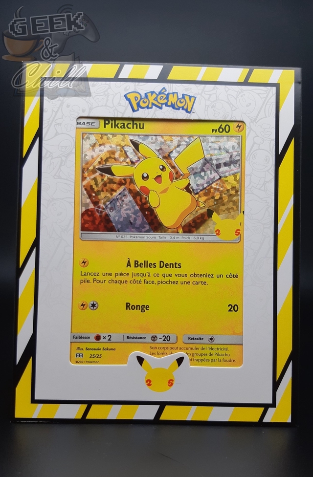 Carte Pokémon 25th Anniversaire Promo McDo 2021 Pikachu