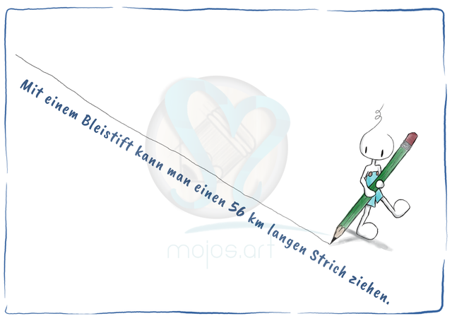 Bleistift - Mojolino Postkarte