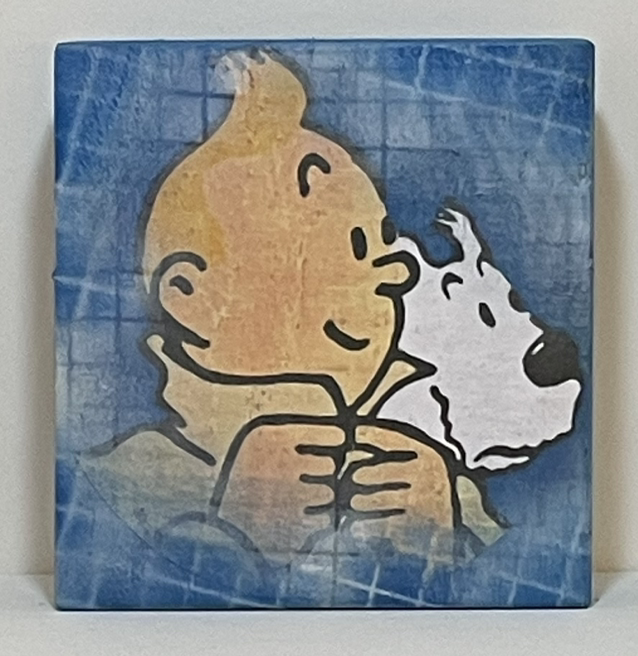 Holzblock Tim & Struppi blau - Jane Framer 