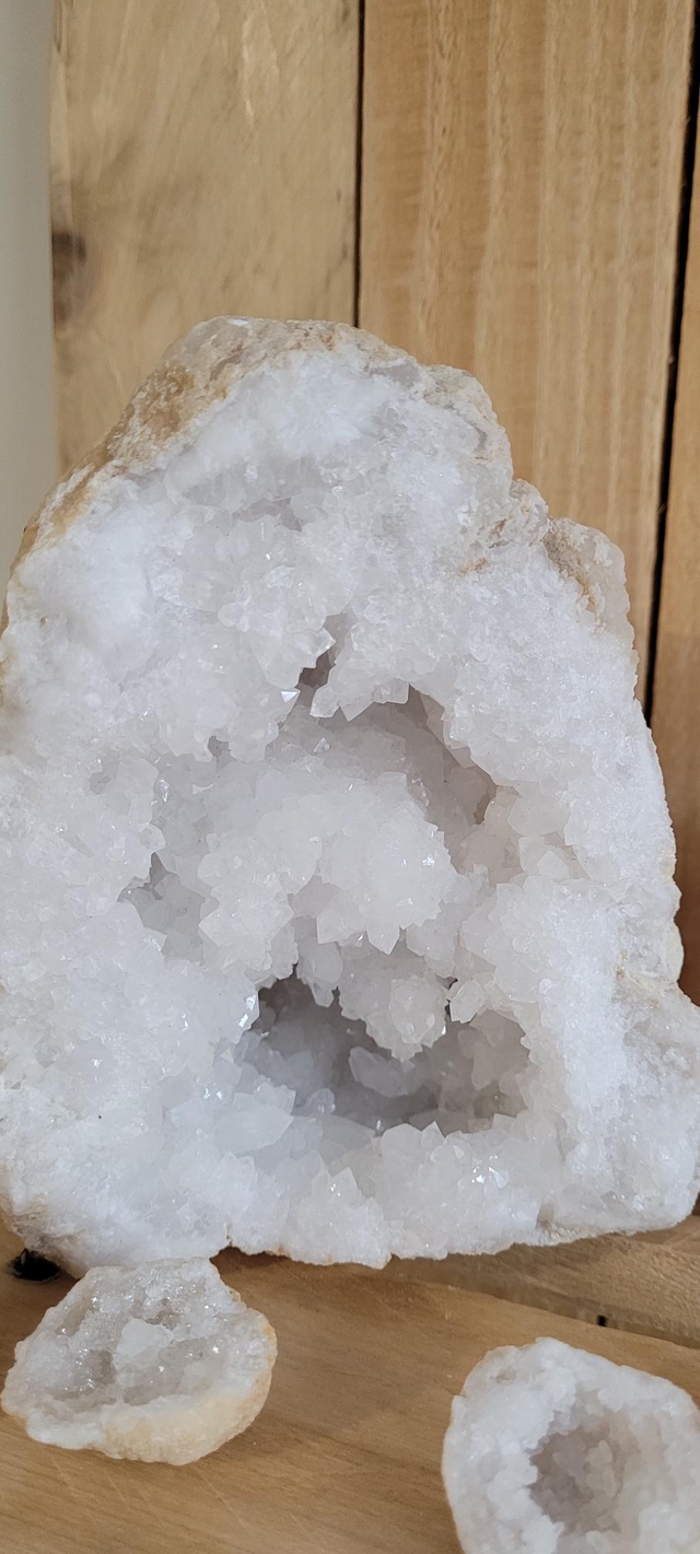 Cristal de roche géode 