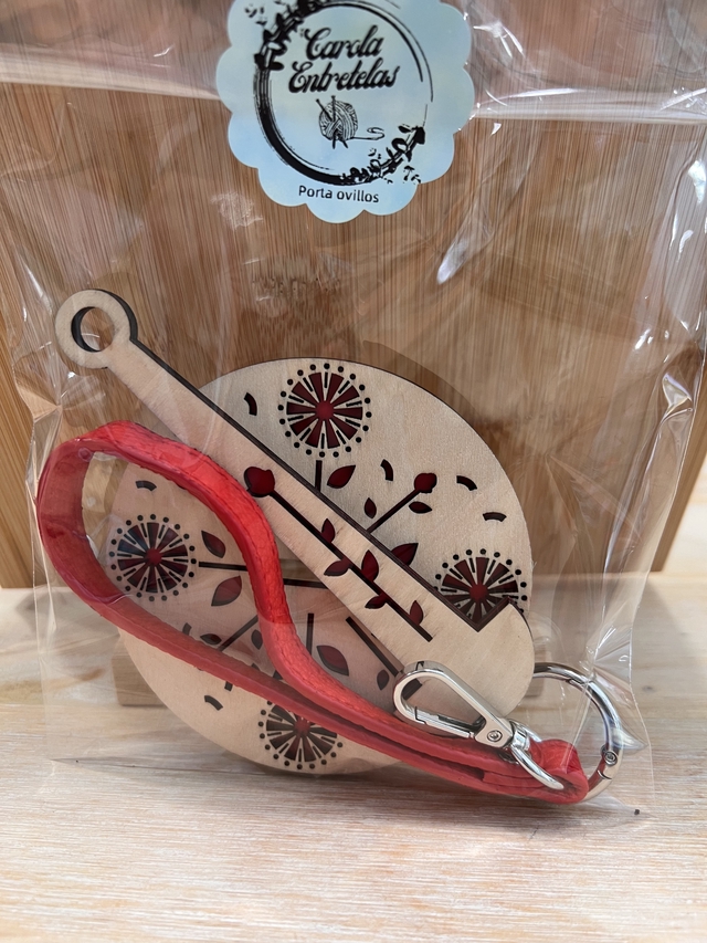 Porta ovillos Rojo