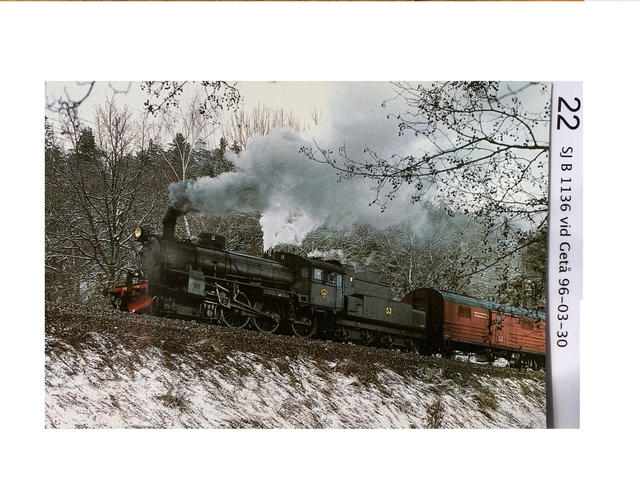 22. SJ B1136 Vid Getå 1996-03-30