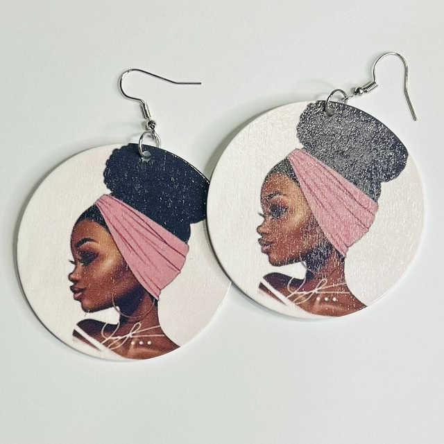 Oorbellen Afro & Haarband