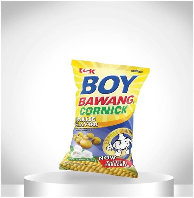 BOY BAWANG Mais Snacks - 90 g Knoblauch/Garlic