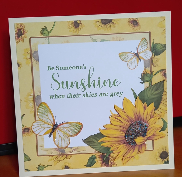 Be someone's sunshine sunflower card
