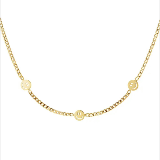 SMILE Kette gold 