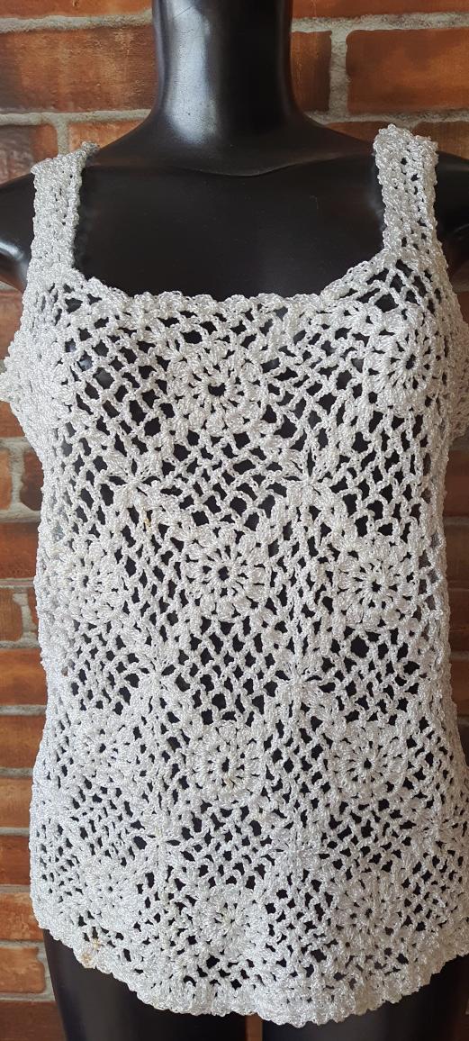 Blusa De Croche Branca T/M