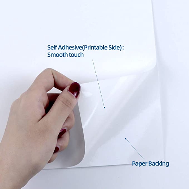 D - Vinyl A4 sheet with QR Code printed on it