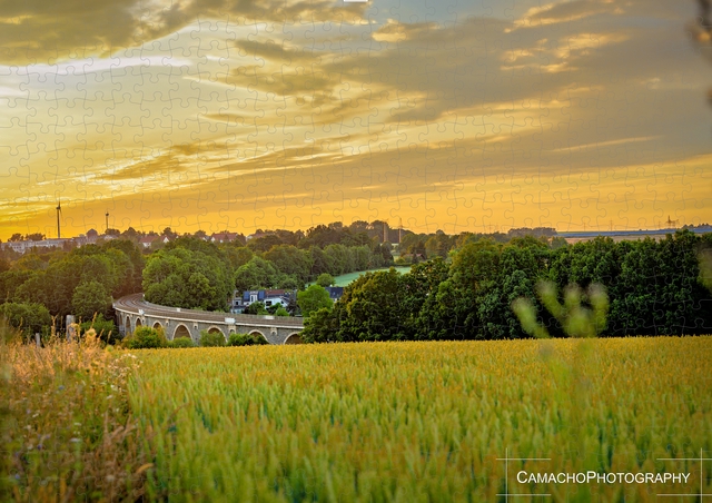 Golden Hour Symphony at the Bahrebachmühlenviadukt Chemnitz