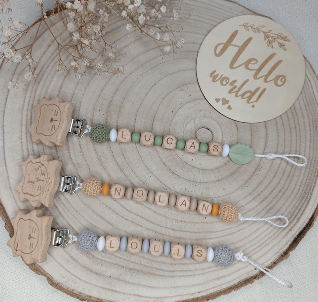 Attache tétine Lion 