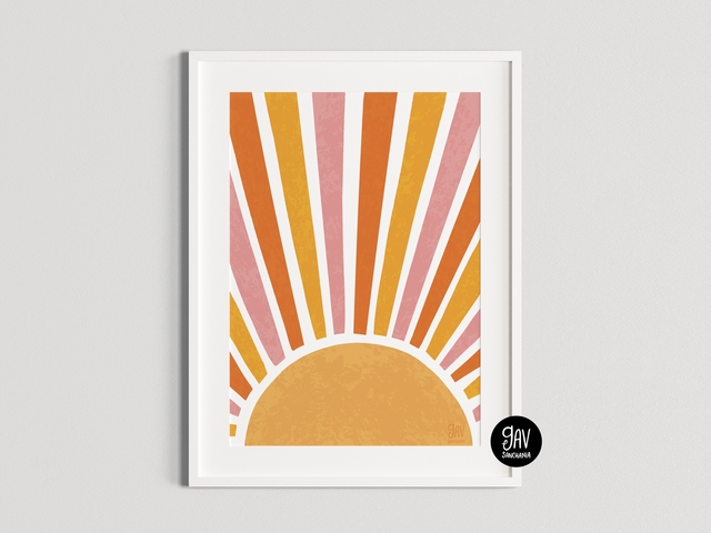 Sunburst, wall art print