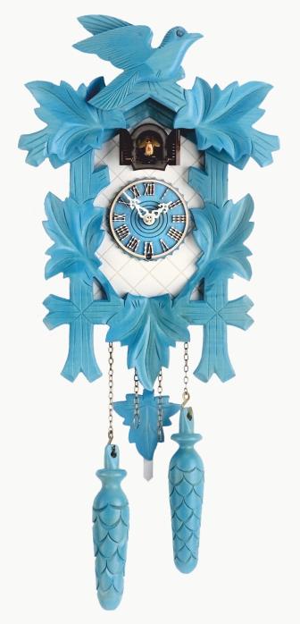 Moderne Uhr Quarz-Uhrwerk 35cm 350/20 Q Blau/weis