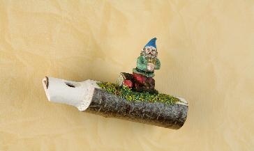 Kuckuckpfeife aus Holz mit Motiv Zwerg  020-1000
