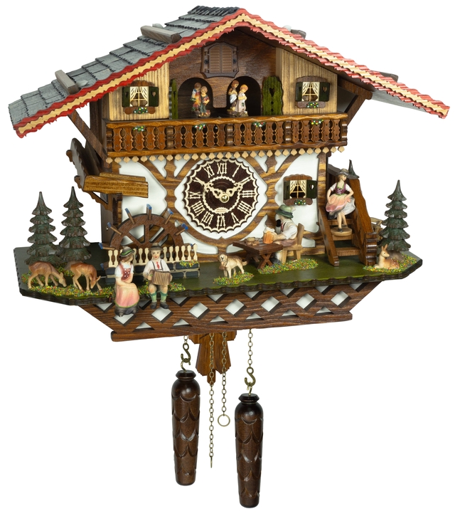 Kuckucksuhr Chalet-Stil Quarz-Uhrwerk 34cm von Trenkle Uhren 4289 QM HZZG