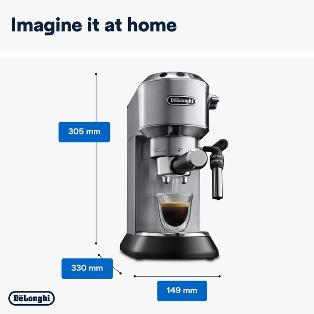 De'Longhi Dedica Style, Traditional Pump Espresso Machine, Coffee and