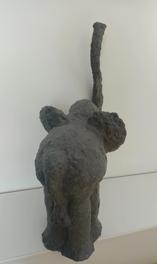 MAMAN ELEPHANT, papier mâché, fait main, décoration ou cadeau unique, 30 cm de haut