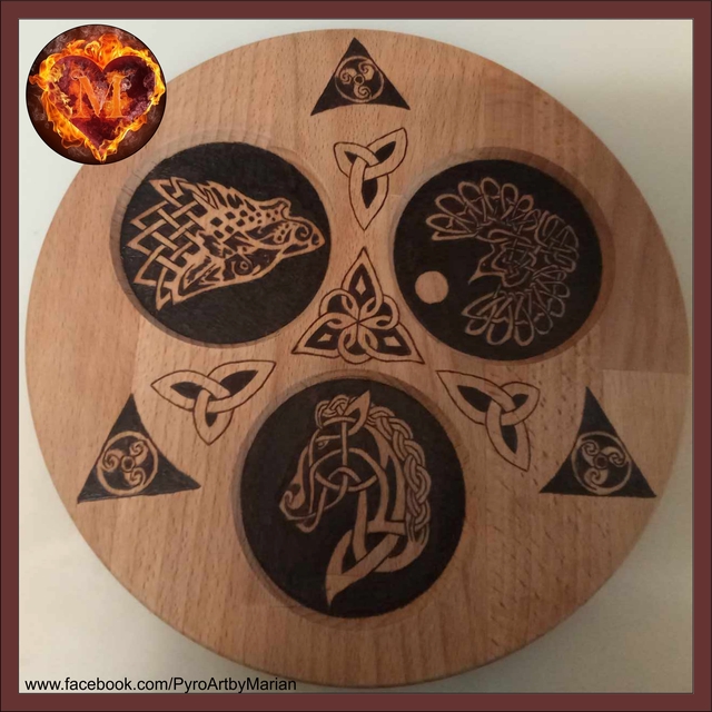 The Wolf, The Raven and The Charger Dip Bowls πΊπππ΅