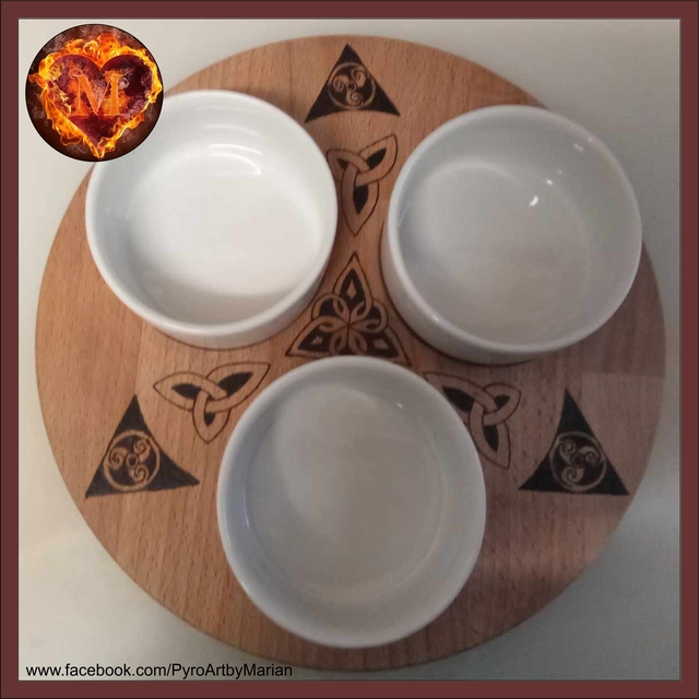 The Wolf, The Raven and The Charger Dip Bowls πΊπππ΅