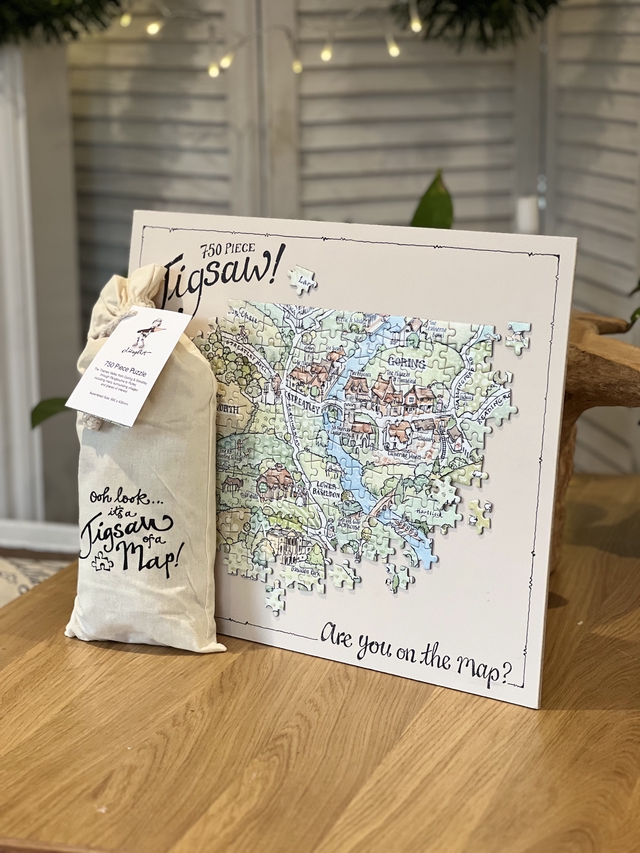 Thames Map Jigsaw - Goring & Streatley to Pangbourne