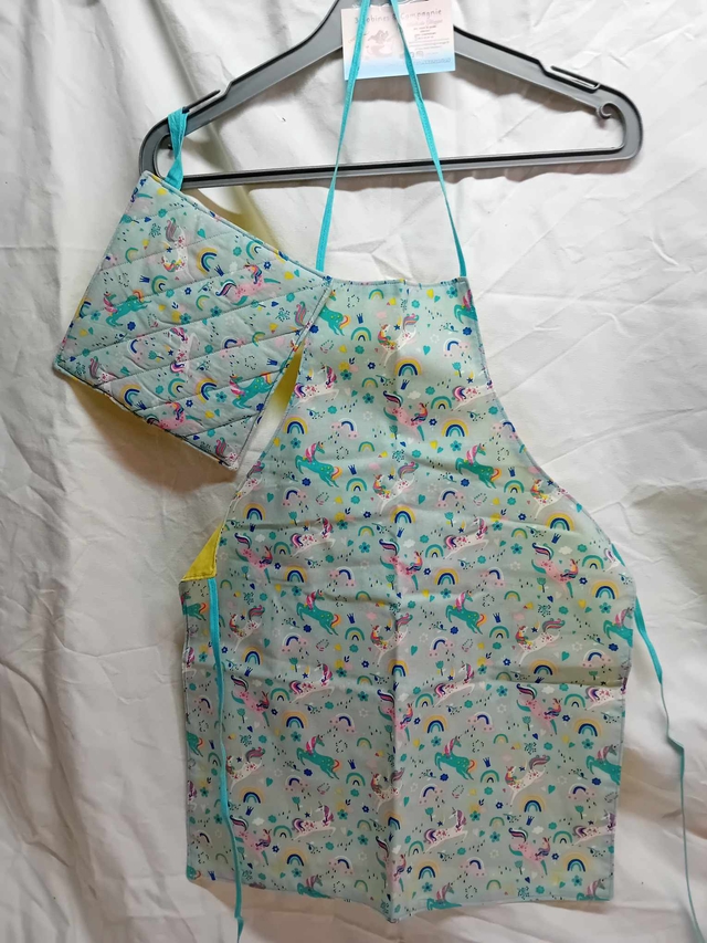 tablier enfant licornes 